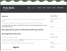 Tablet Screenshot of poloballs.com